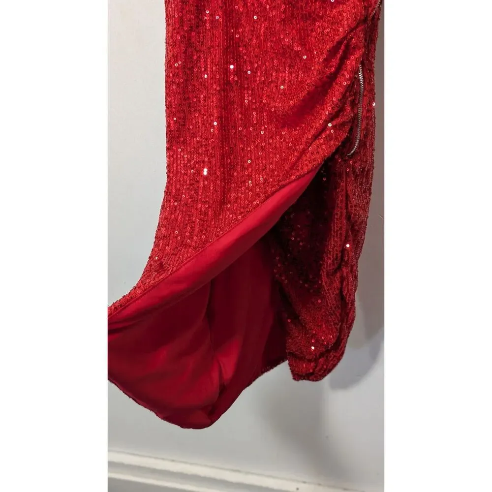 Fashion Nova Sequined Accented Bodice Dress sz. M - Picture 4 of 6